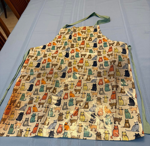 Ulster weavers cat print apron - ulster,